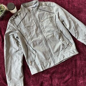 INC International Concepts GRAY Moto Multi-Pocket Jacket Men's SIZE S